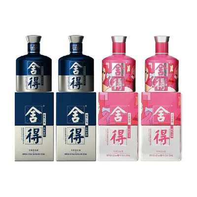 88VIP：舍得 酒52度100ml*4瓶组合装+赠品100ml*3瓶 314.6元（349.6元+返35元超市卡）