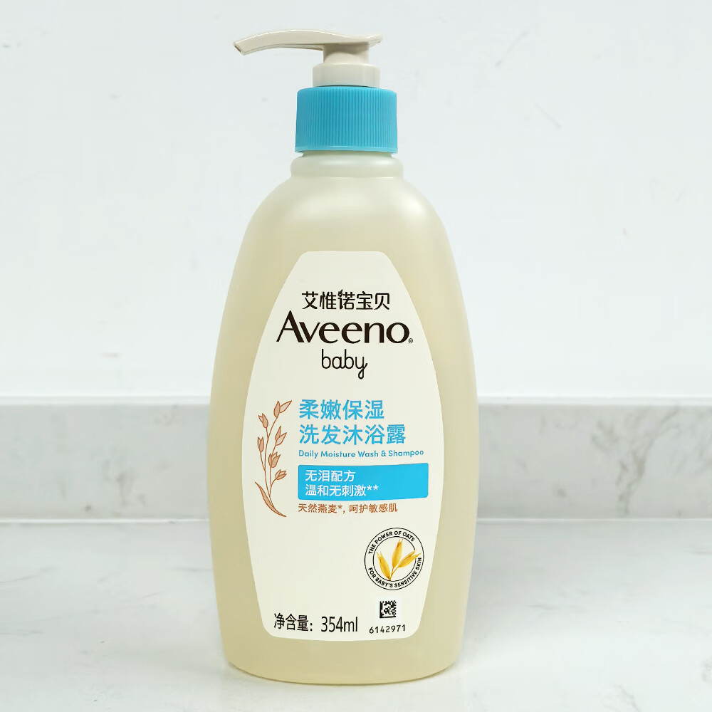 Aveeno 艾惟诺 艾维诺儿童沐浴露洗发水二合一婴儿洗发水宝宝沐浴乳燕麦 1瓶