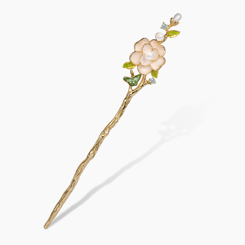 哎奇啦 AIQILA 哎奇啦 山茶花发簪 粉色 A8678023 90元