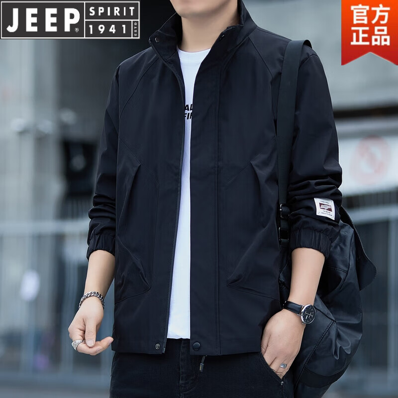 Jeep 男士立领长袖夹克 135元（拼团价，2人成团）