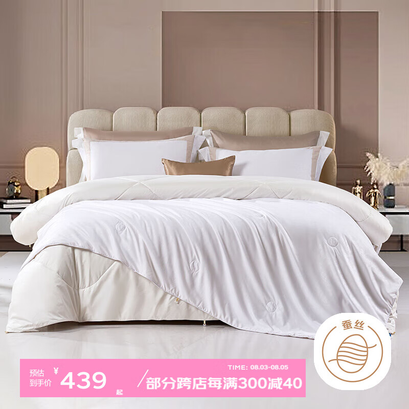 富安娜 FUANNA 臻柔 蚕丝抑菌羊毛二合一被 152*210cm 271元