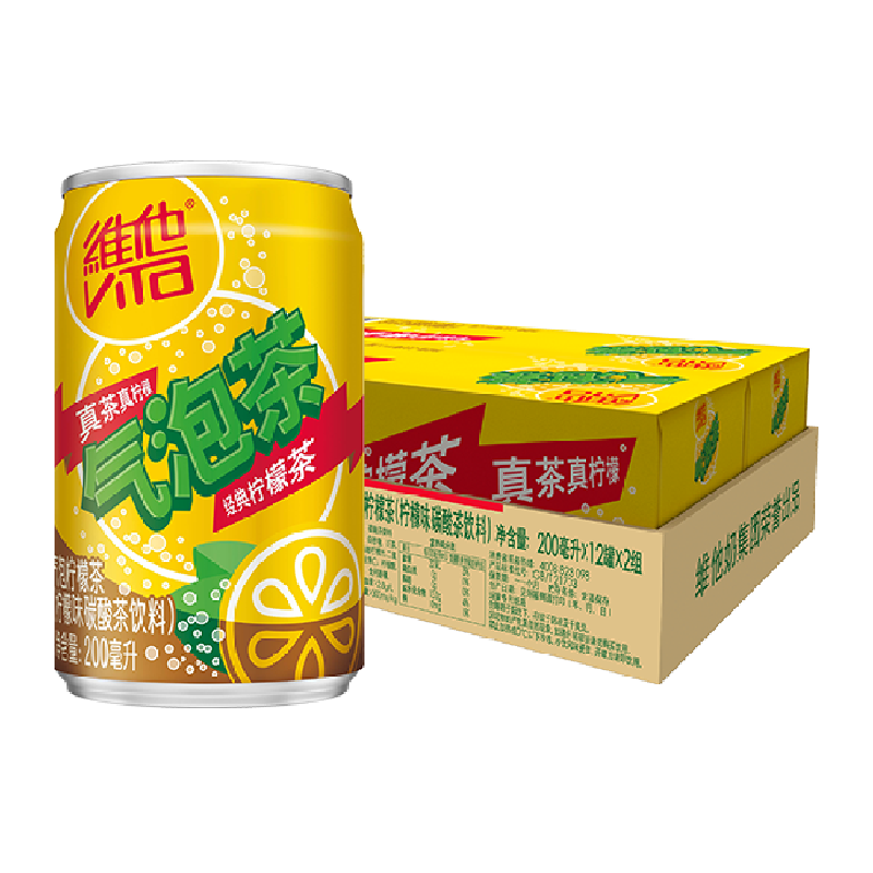 ViTa 维他 气泡柠檬茶原味200ml*12罐 ￥22.5