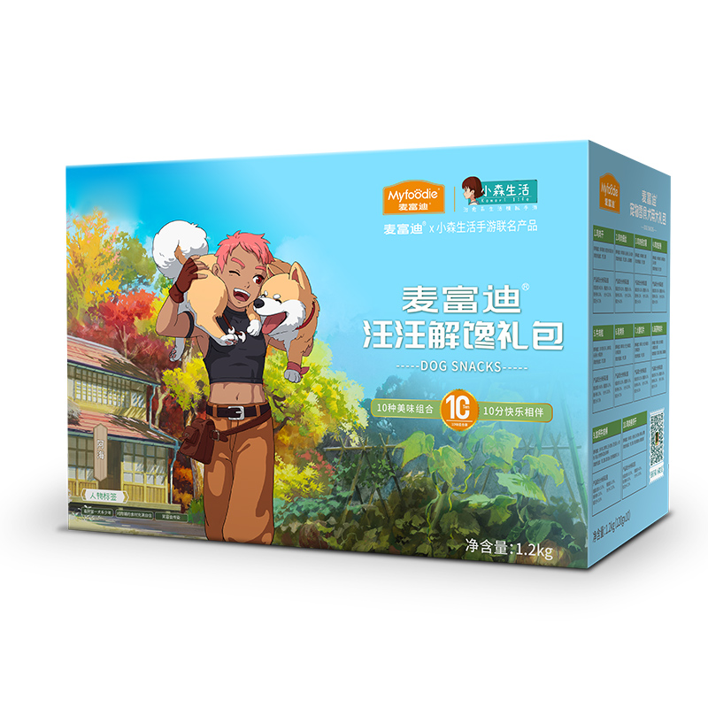 Myfoodie 麦富迪 小森生活 狗零食 零食大礼包 1.2kg 88元