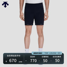 DESCENTE 迪桑特 ATHLETIC系列 男子梭织短裤 D2311NHP89 黑色-BK L 720元