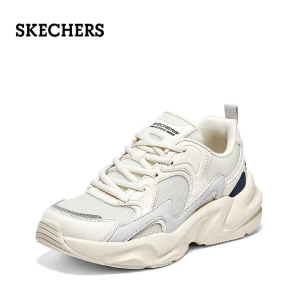 双11狂欢、 斯凯奇（Skechers）女鞋 软底舒适老爹鞋厚底增高 休闲运动鞋熊猫