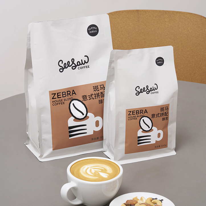SeeSaw 斑马 醇苦 重度烘焙 意式拼配咖啡豆 500g送滤纸 46.12元（需买2件，需用