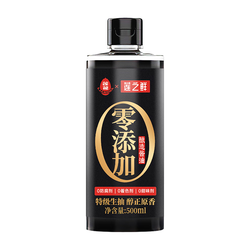 88VIP：莲花 零添加特级酱油 500ml 1.05元