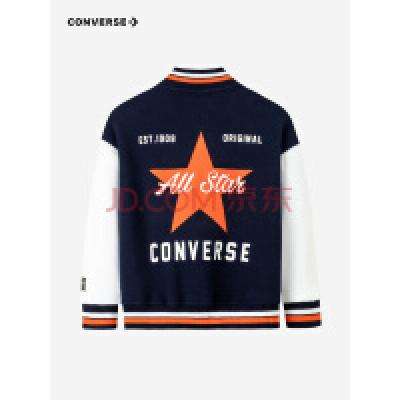 需凑单、PLUS会员：Converse 匡威 儿童时尚外套 中大童棒球服夹克 128.91元包邮