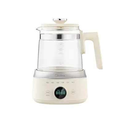 美的 调奶器全玻璃恒温壶 婴儿专用烧水热水壶 家用冲泡奶养生壶 127.47元+54