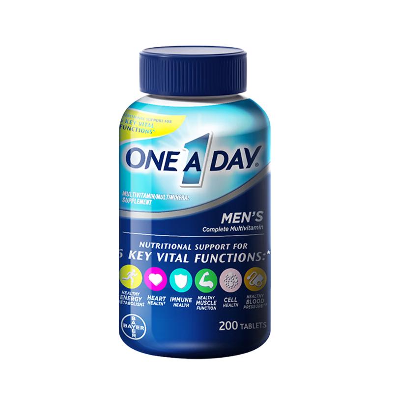 京东PLUS：ONE A DAY 男士复合维生素 200粒