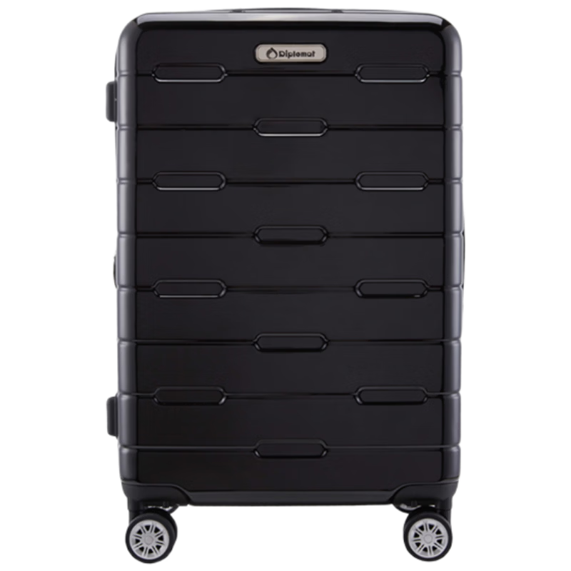 再降价：Diplomat外交官 TC-685 磨砂黑 26英寸扩容拉杆旅行箱密码登机箱 282.9元