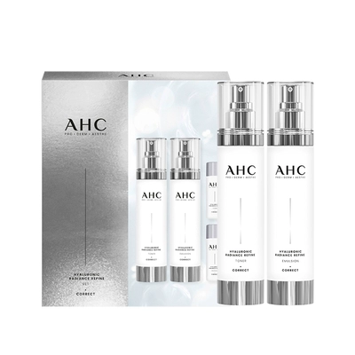 AHC 小神仙水乳套装 （水100ml+乳100ml+送水120ml+送乳120ml+送洁面50ml） 112元（需