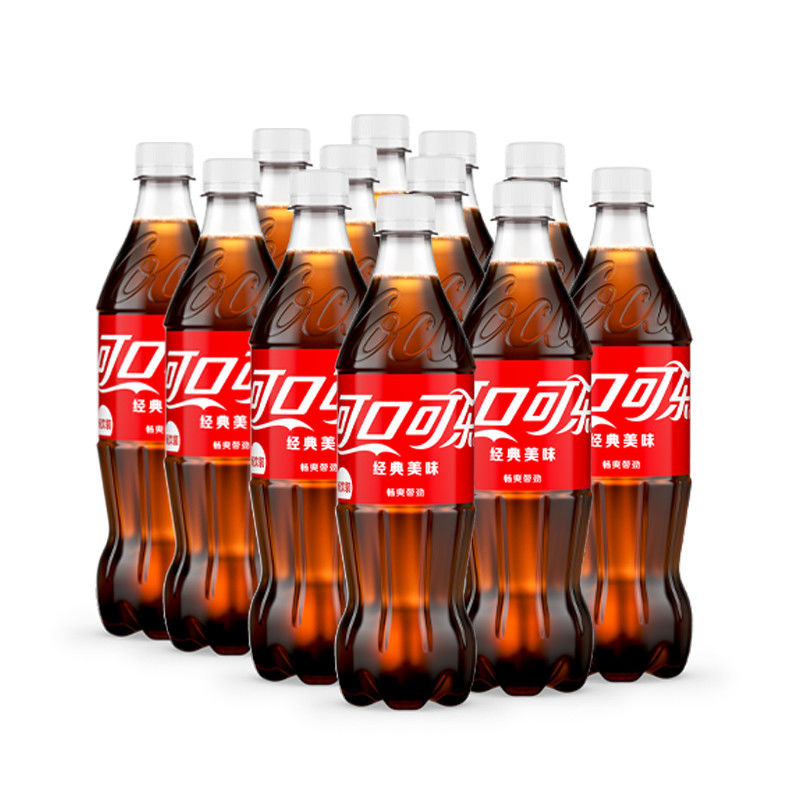 Coca-Cola 可口可乐 经典原味可乐饮料汽水680ml*12整箱批发特价新老包装随机 28