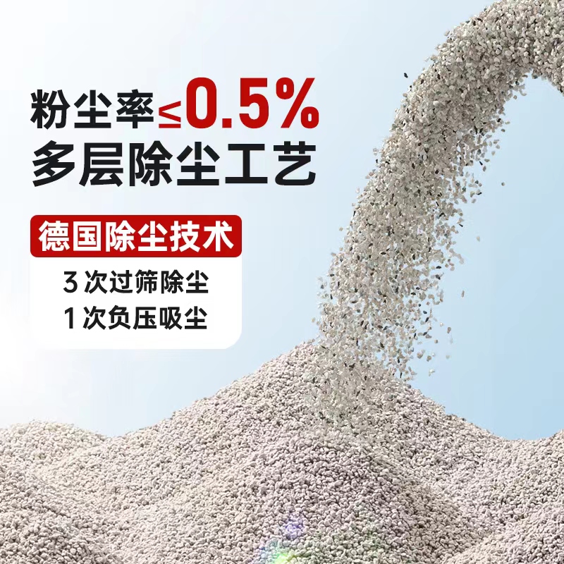 MINISO 名创优品 天然钠基矿砂猫砂4袋20kg 69.9元