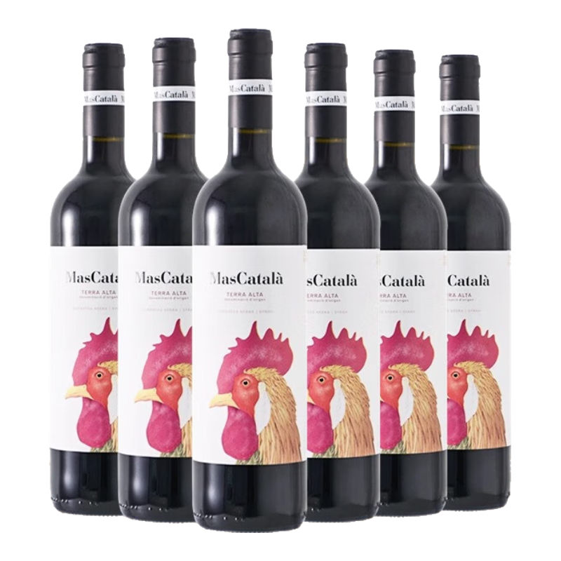 博尔迪西班牙进口卡塔拉红冠公鸡干红葡萄酒 2016年 整箱装 197.6元（需领券