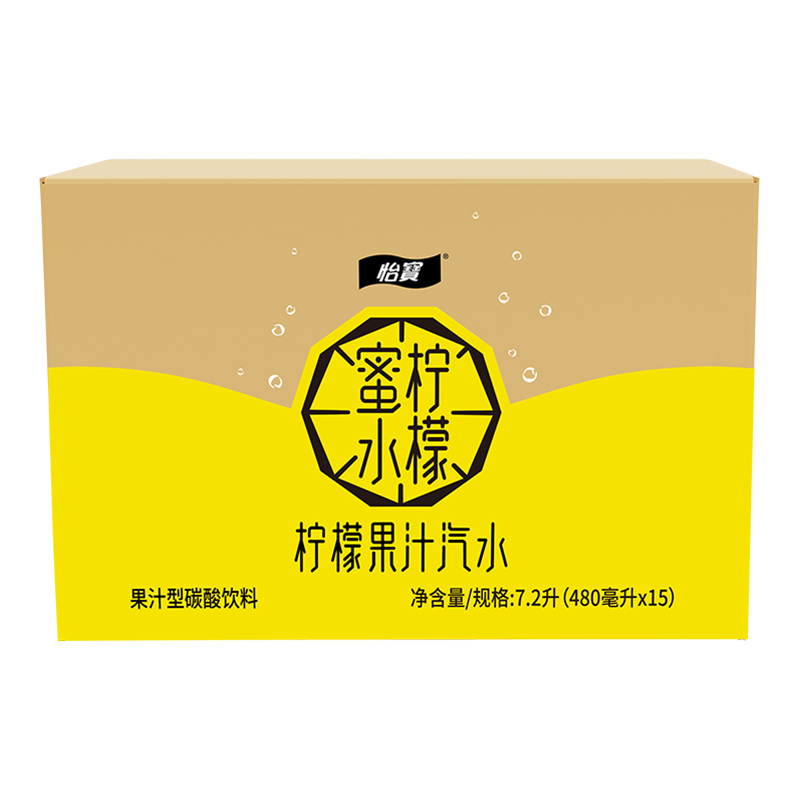 88VIP：C'estbon 怡宝 气泡蜜水柠檬480ml*15瓶碳酸饮料气泡水 22.8元（需买2件，