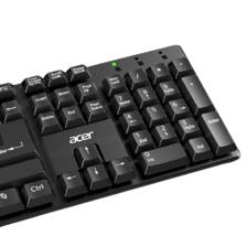 acer 宏碁 K212B 104键 有线薄膜键盘 黑色 17.9元