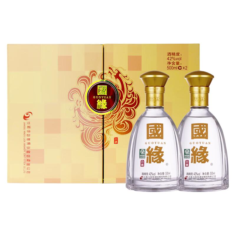今世缘 国缘对开 42%vol 柔雅型白酒 648元（需用券）