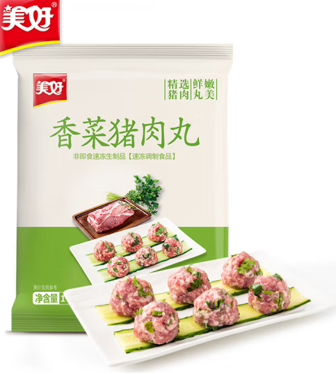 美好 香菜猪肉丸 1kg ￥18.4