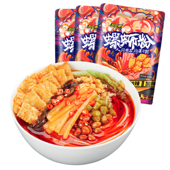 好欢螺 加辣加臭 螺蛳粉 400g 2.51元
