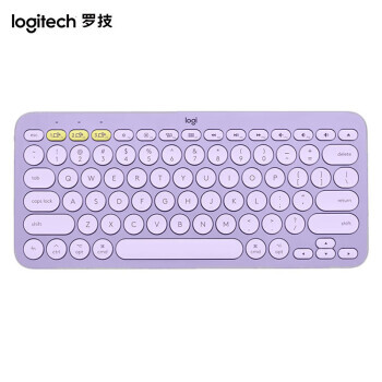 logitech 罗技 K380多设备蓝牙键盘 便携办公键盘静音安卓手机笔记本电脑平板iPad键盘 星暮紫 209元