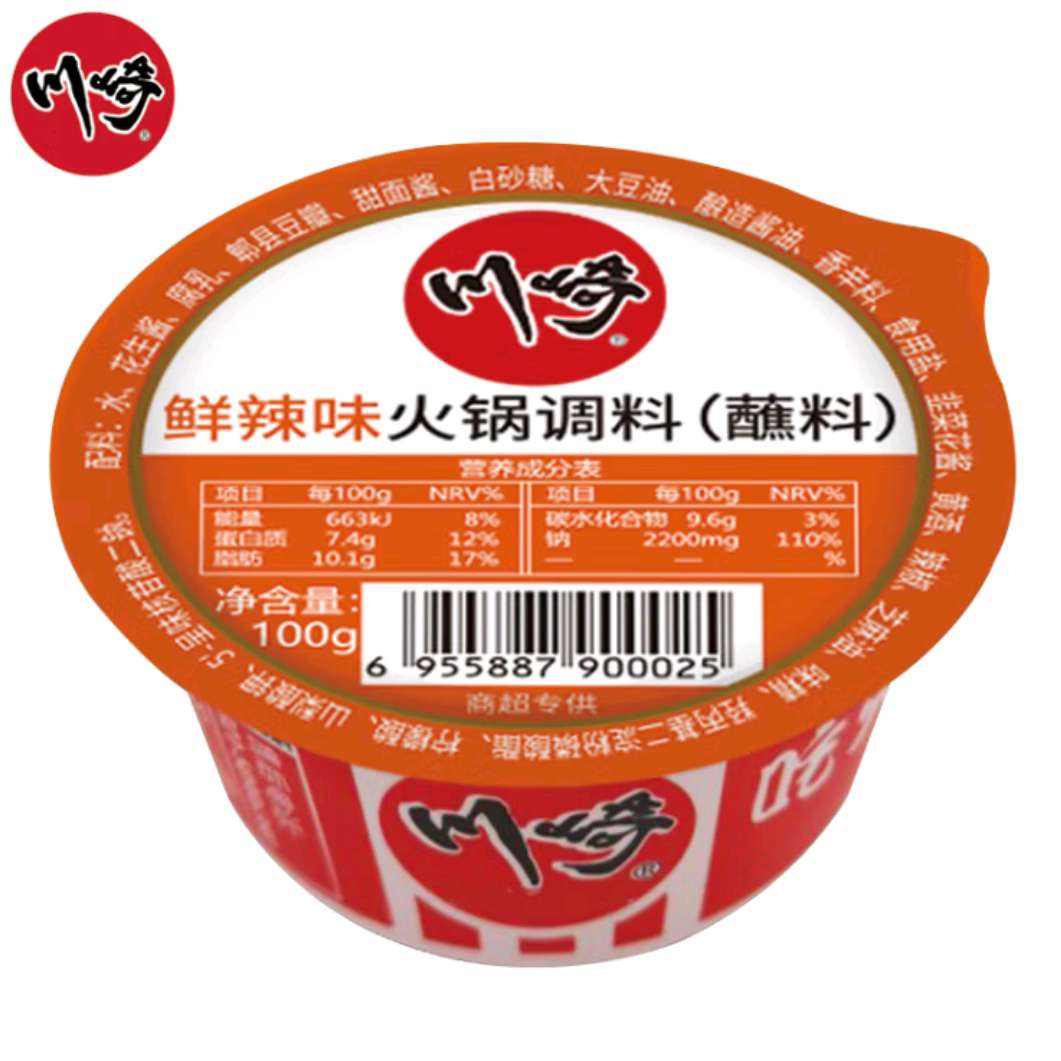 川崎 火锅蘸料 鲜辣味100g 任选3件 8.16元（plus包邮，合2.72元/件）