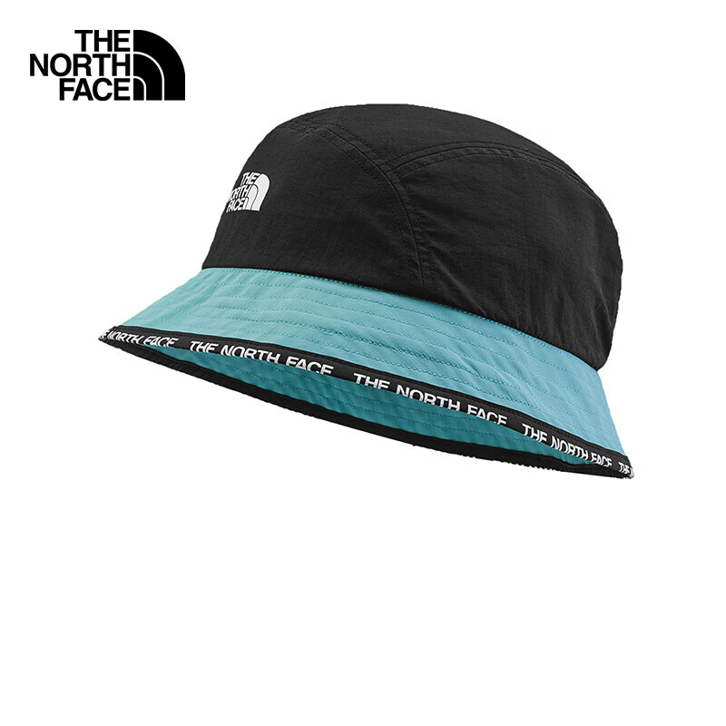 20点开始：THE NORTH FACE 北面 遮阳帽通用款户外防护渔夫帽7WHA 蓝色/LV2 SM/帽围