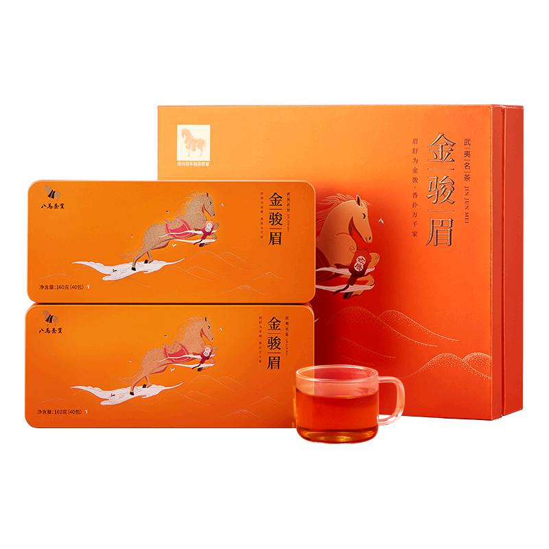 八马茶业 特级 武夷红茶 金骏眉 礼盒装 欢腾-320g（买1送1同款） 339.31元（需