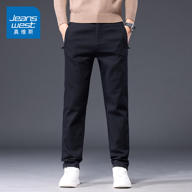 JEANSWEST 真维斯 男士加绒直筒休闲裤 KZ-44-151029 118.5元