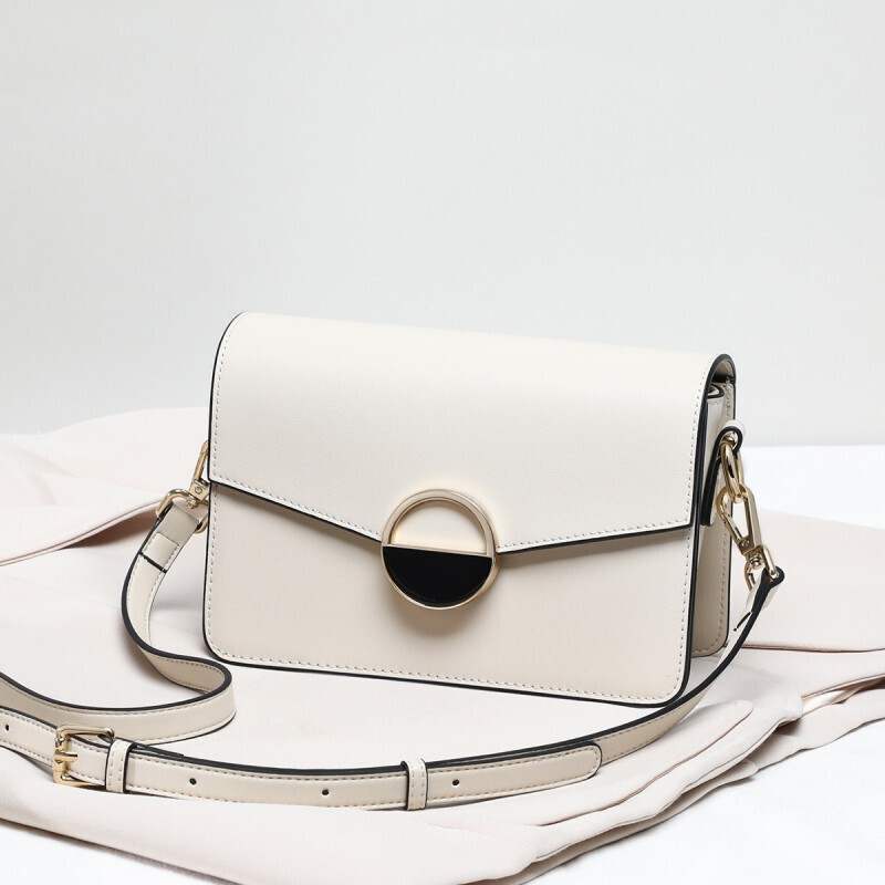 viney牛皮单肩包女时尚百搭包包女包通勤品牌小方包轻奢休闲斜挎包品