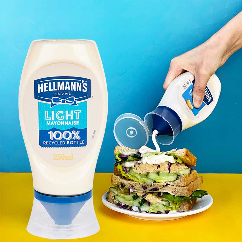 HELLMANN'S 好乐门 Hellmanns 西班牙进口 淡味蛋黄酱 沙拉酱 美乃滋轻食烘培 251g 14.6元