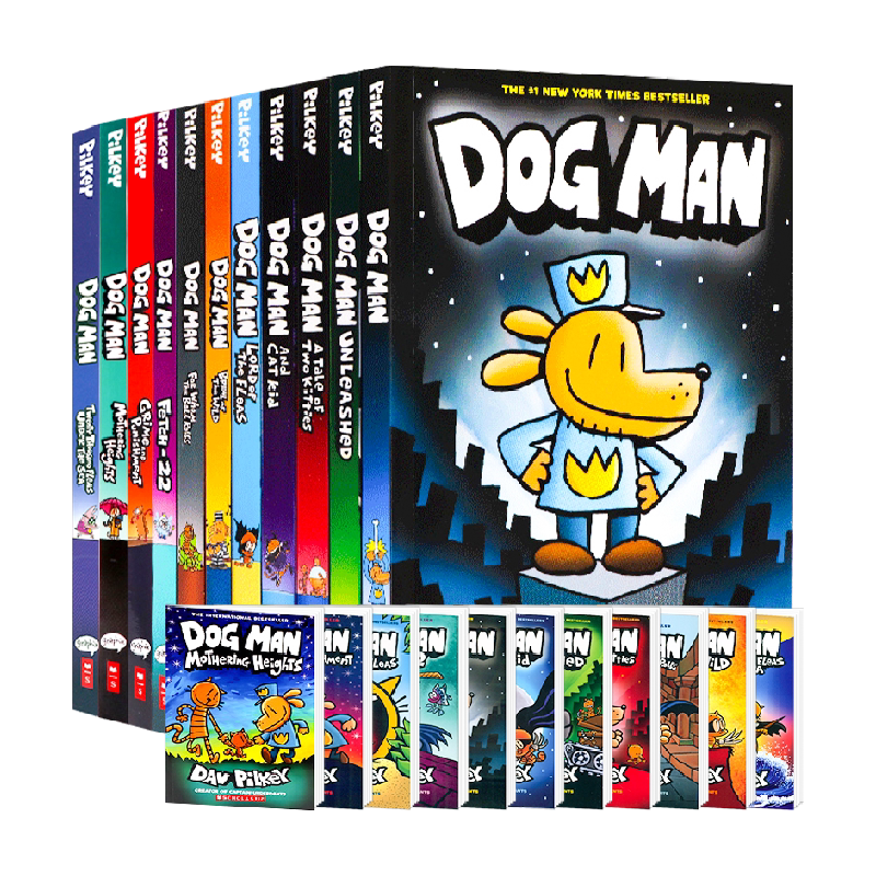 超小凡 全彩漫画书 儿童英语绘本小说dogman神探狗英文原版 42元（需用券）