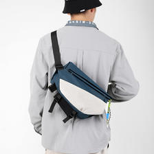 米徒 男士胸包 单肩包 情侣款 蓝色+磁吸锁 74.9元（需用券）