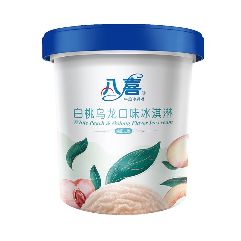 BAXY 八喜 牛奶冰淇淋 白桃乌龙口味 550g 16.97元
