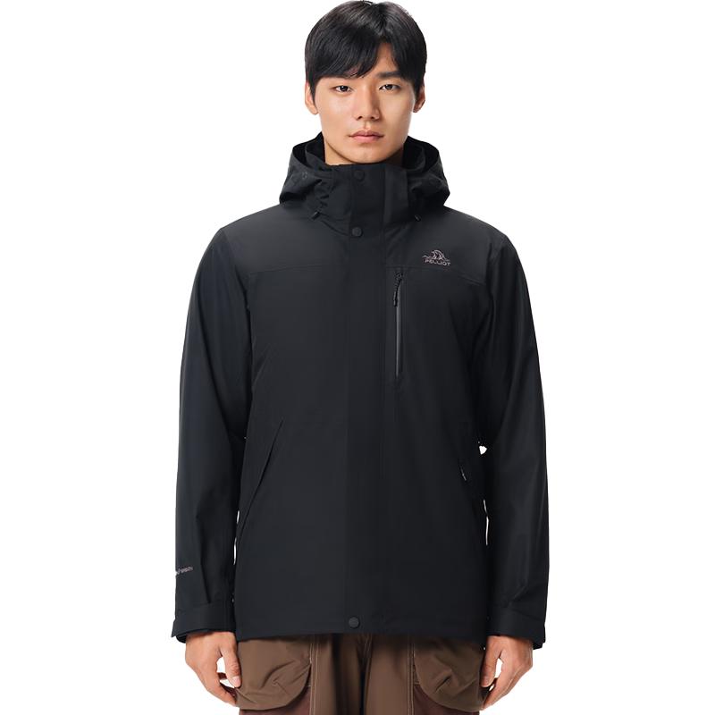 伯希和 冲锋衣三合一男女冬户外硬壳登山外套115301054黑L 506.66元（需用券）