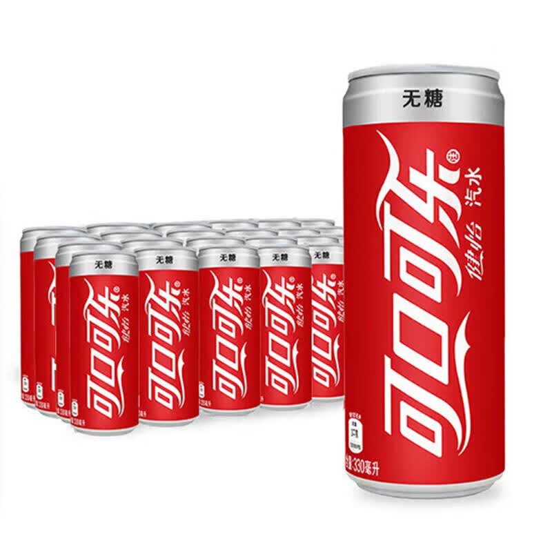 可口可乐 330ml*24罐经典摩登罐 健怡无糖330ml*24罐 39.9元（需用券）