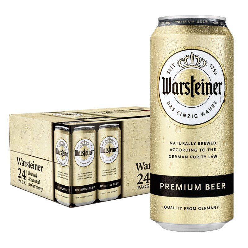 warsteiner 沃斯坦 比尔森黄啤酒 500ml*24听 103.8元（需用券）