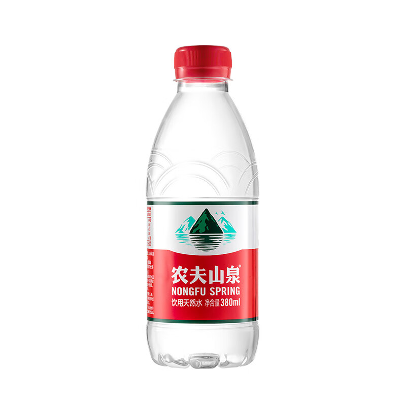 农夫山泉 天然水380ml天然水饮用水小瓶装便宜一整箱发货 380ml*6瓶 6.92元（需