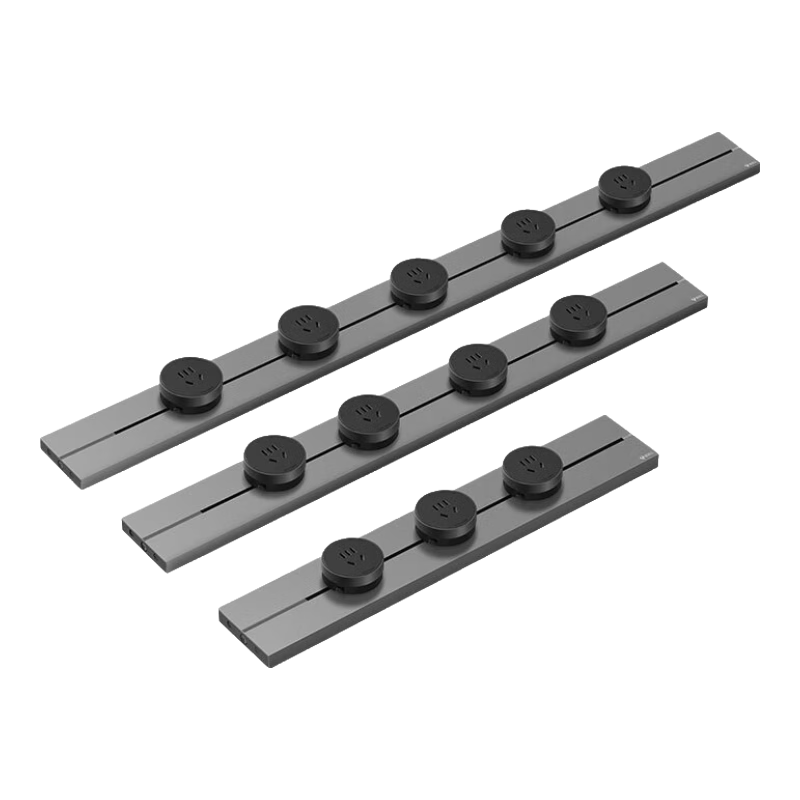 plus：公牛 轨道插座 大师轻薄款GB3可移动100厘米轨道+5个五孔 钛金灰 394.96元
