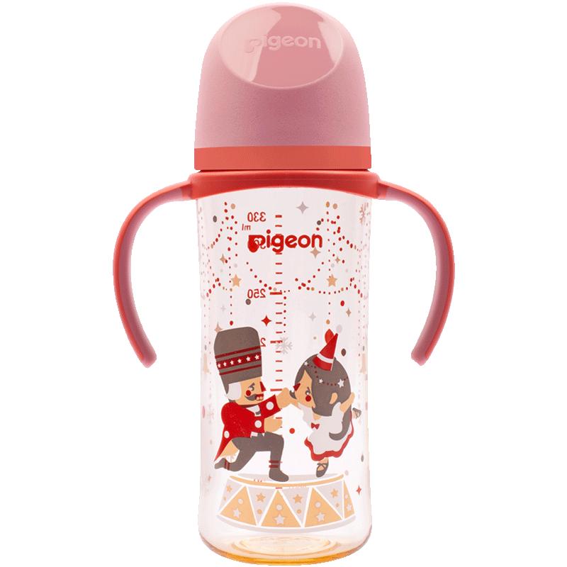 贝亲 自然实感第三代FUN系列 AA224 PPSU奶瓶 彩绘款 330ml 胡桃夹子 LL码 9月+ 99.3