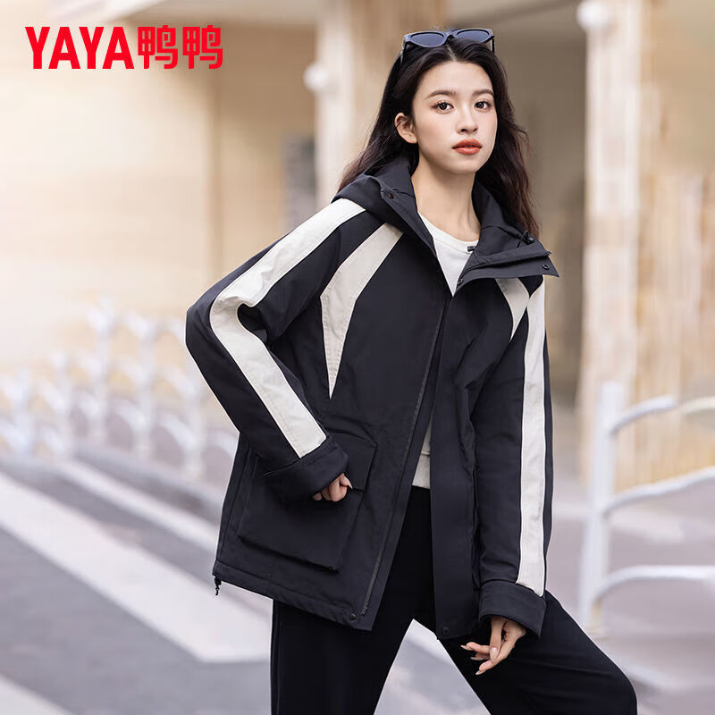 YAYA 鸭鸭羽绒服 羽绒服夹克 90充绒白鸭绒 多色可选 229元（需用券）