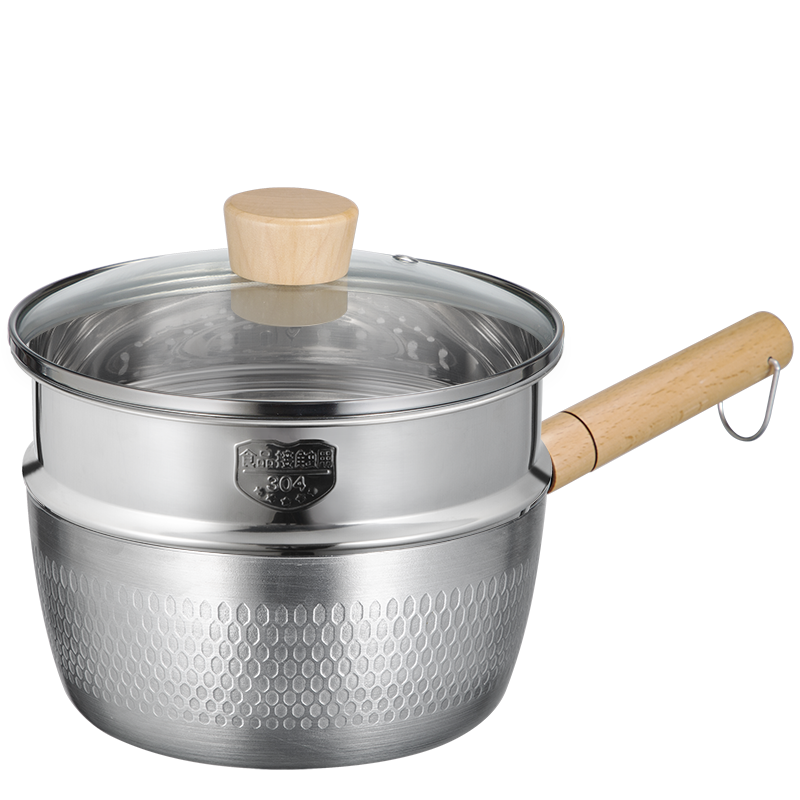 plus：炊大皇 日式雪平锅奶锅 带蒸屉 20cm 电磁炉通用 JA20SP 101.32元