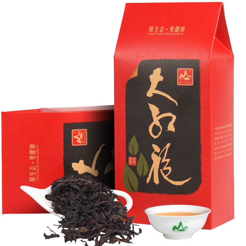 茗山生态茶 乌龙茶 福建岩茶大红袍 浓香型二级100g礼盒装 9.9元（需换购）