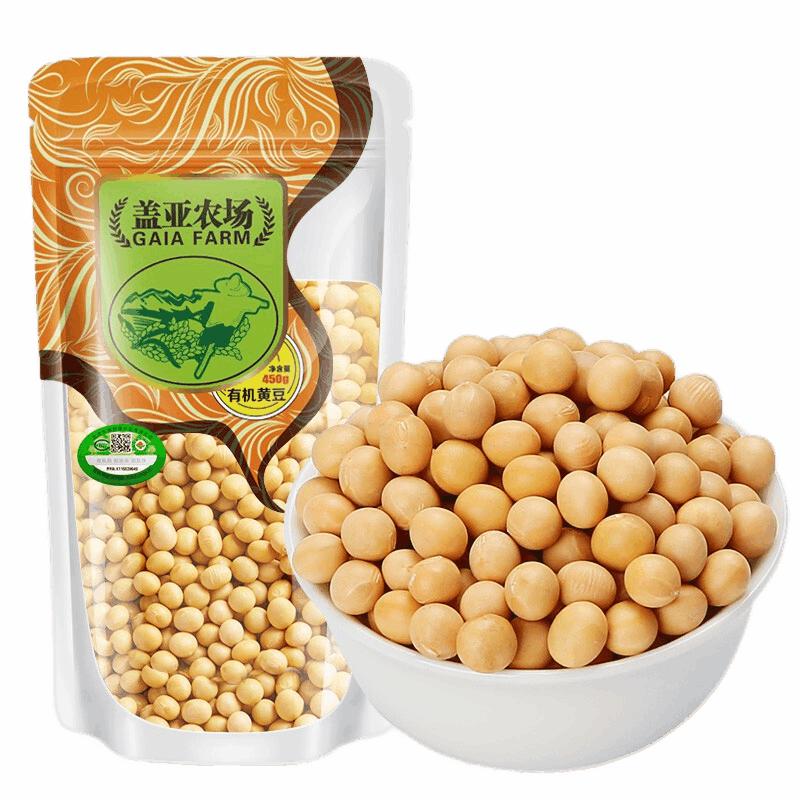 盖亚农场 有机黄豆 450g 3.9元（需用券）