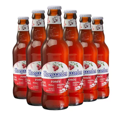 聚划算百亿补贴：Hoegaarden 福佳 白啤酒玫瑰红果味精酿啤酒248ml*6瓶 29.9元包