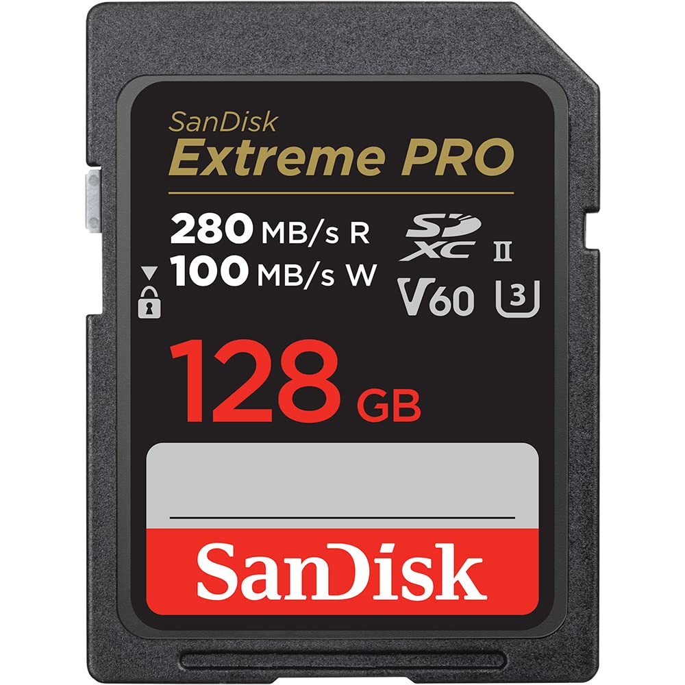 SanDisk 128GB V60高速存储卡Extreme PRO SDXC UHS-II SD卡 专业相机内存卡 读280MB/s写100MB/s 293.4元(需用券)