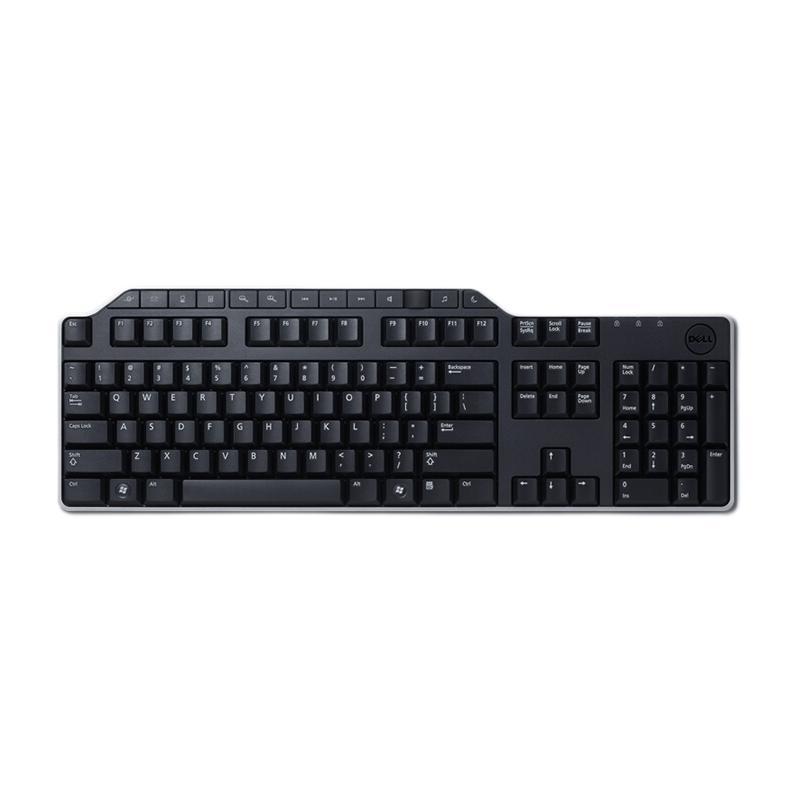 DELL 戴尔 KB522 104键 有线薄膜键盘 黑色 无光 109元
