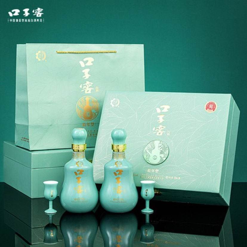 88vip：口子窖十年型50度500ml×2瓶翡翠礼盒 459.8元（需领券）返40元猫超卡