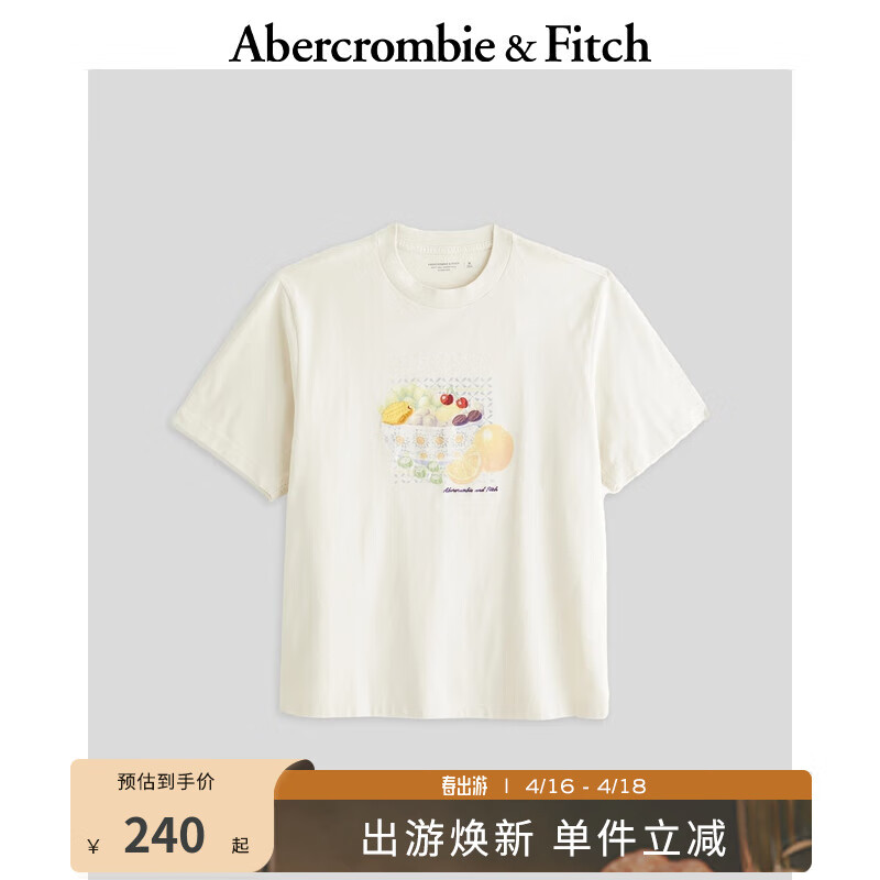 Abercrombie & Fitch 美式风时尚百搭T恤 359229-1 137.73元