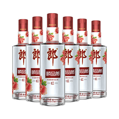 LANGJIU 郎酒 顺品郎 红顺 45﹪vol 480mL*6瓶 192.01元（需领券）